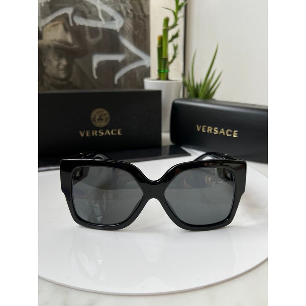 NEW Versace VE4402 GB1/87 Black Sunglasses - Picture 7 of 9